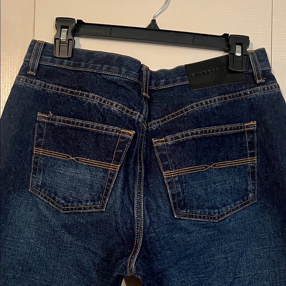 Express Jeans Vintage Extreme Flare Midnight Blue. Excellent condition. Y2K - Picture 6 of 7
